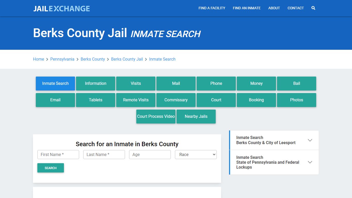 Berks County Jail, PA Inmate Search: Roster & Mugshots